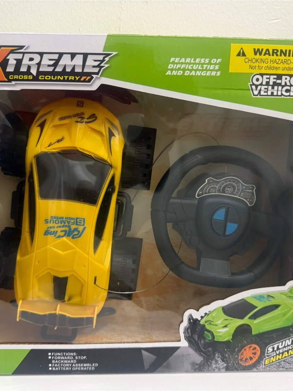 Yellow Remote Control Off-Road Car - Kids Toy